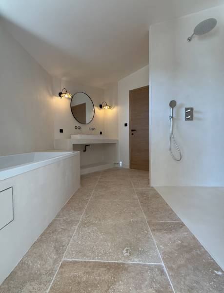 Pose de béton ciré sur placo et carrelage